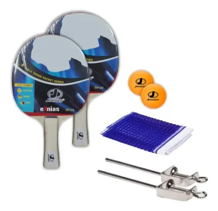 SET DE RAQUETA, MALLA Y PELOTAS PARA PING PONG JOGGER