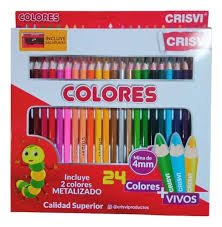 LAPICES DE COLORES CRISVI 24 COLORES