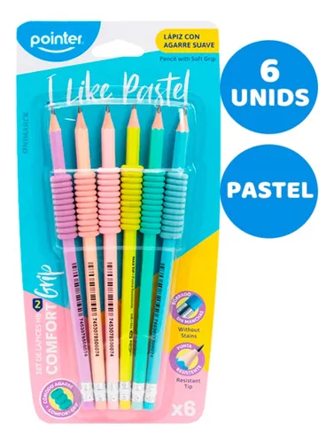 SET DE LAPICES PASTEL HB CON AGARRE SUAVE POINTER