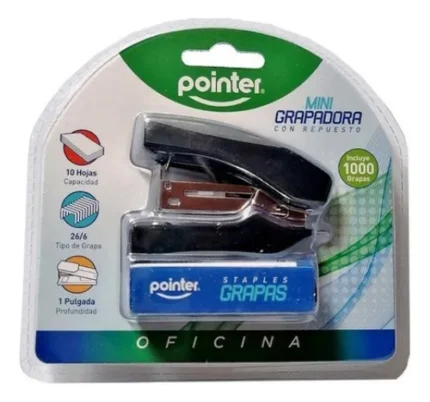 MINI ENGRAPADORA CON GRAPAS POINTER