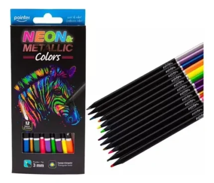 COLORES NEON-METALICOS 12COLORES POINTER