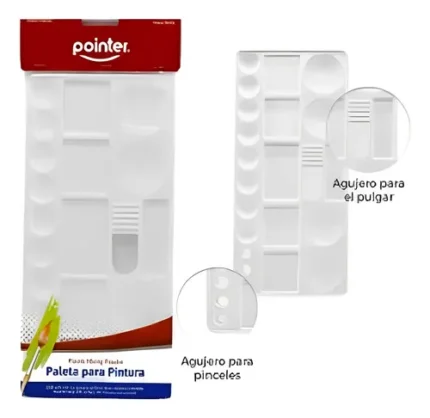 PALETA DE PINTURA PLASTICA POINTER