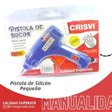 PISTOLA DE SILICON 40W BARRA GRUESA CRISVI