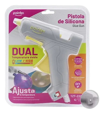 PISTOLA DE SILICON DOBLE TEMPERATURA POINTER