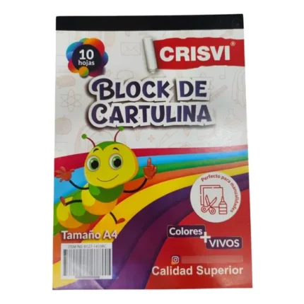 BLOCK DE CARTULINA 10 HOJAS CRISVI