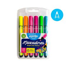 MARCADORES 12 COLORES POINTER