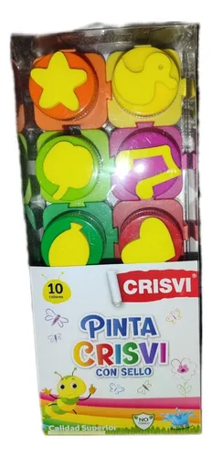 PINTA DEDOS CON SELLO 1 COLORES CRISVI