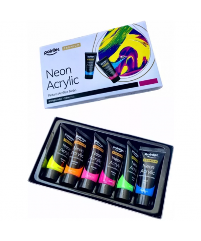 PINTURA ACRILICA NEON PREMIUM 22ML POINTER