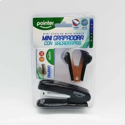 SET DE MINI ENGRAPADORORA CON GRAPAS+ SACAGRAPAS POINTER